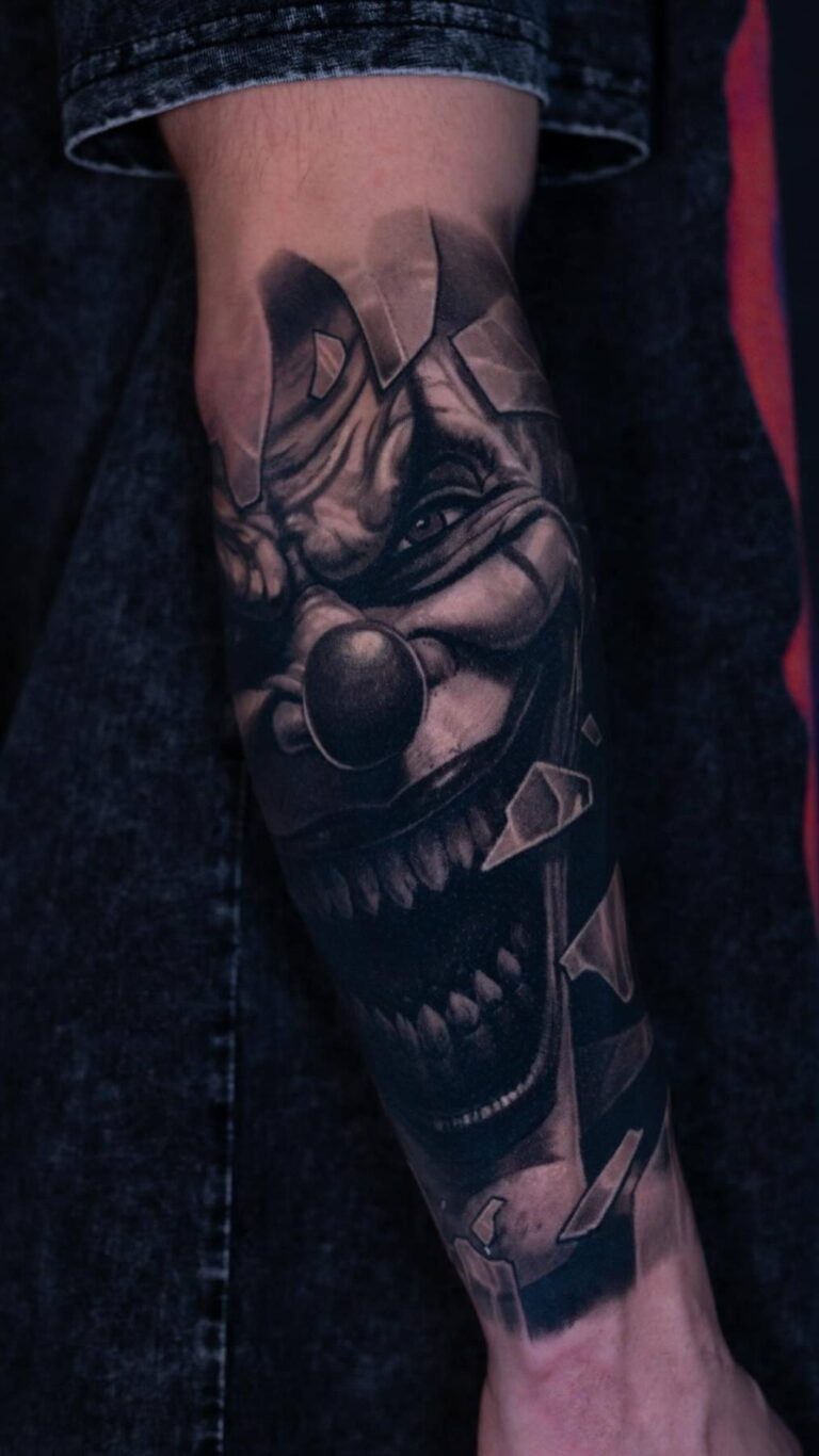 Чёрно-серый реализм Tattoo - Работа 60