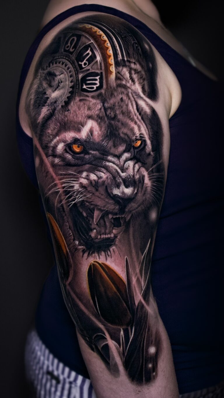 Чёрно-серый реализм Tattoo - Работа 58