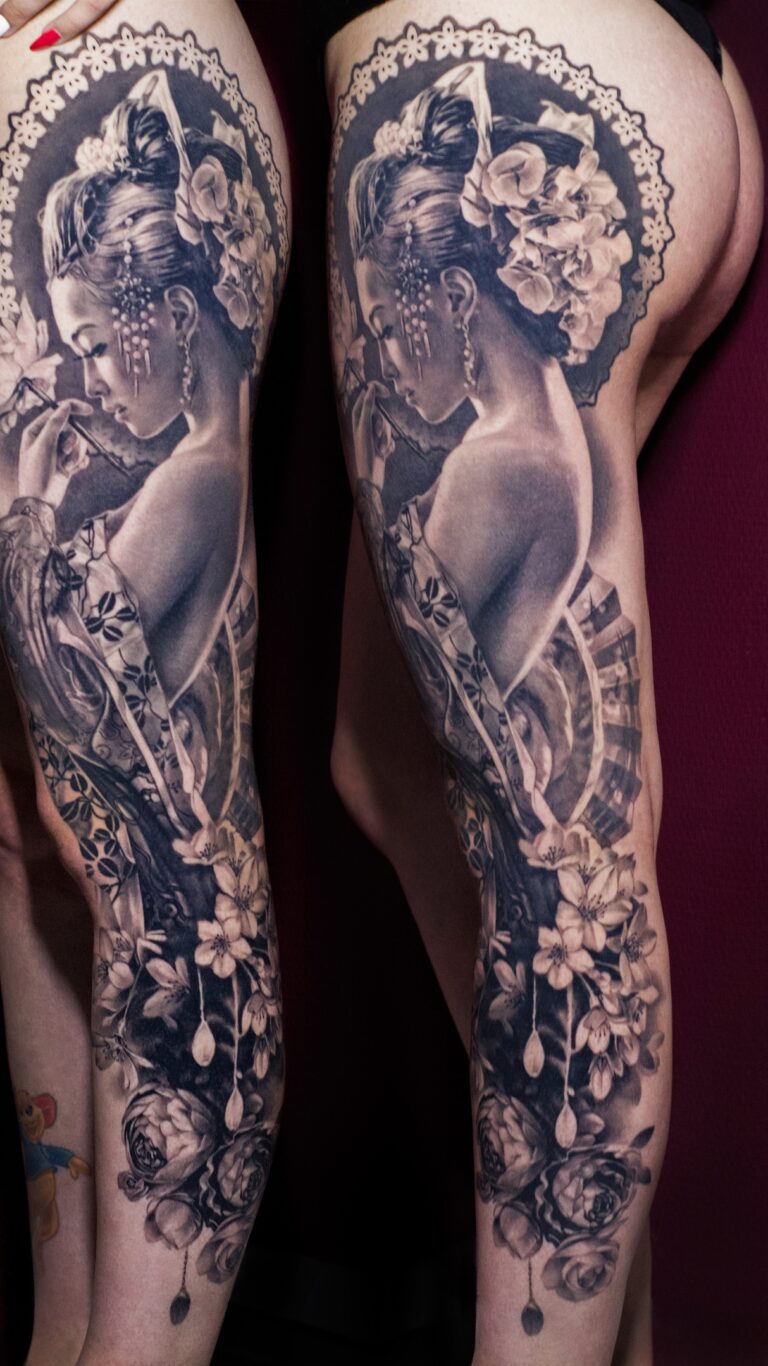 Чёрно-серый реализм Tattoo - Работа 57