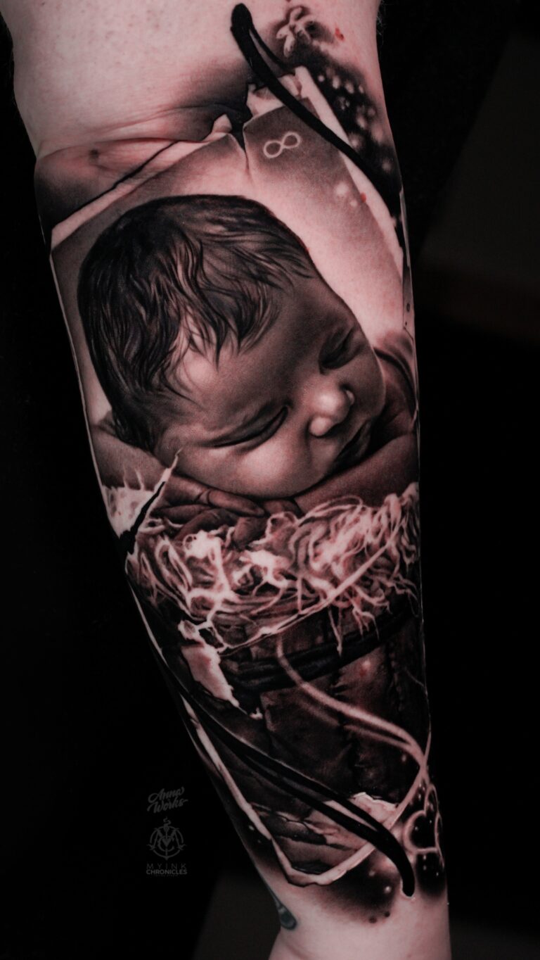 Чёрно-серый реализм Tattoo - Работа 53