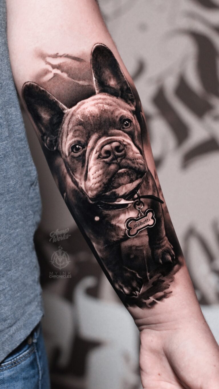 Чёрно-серый реализм Tattoo - Работа 38