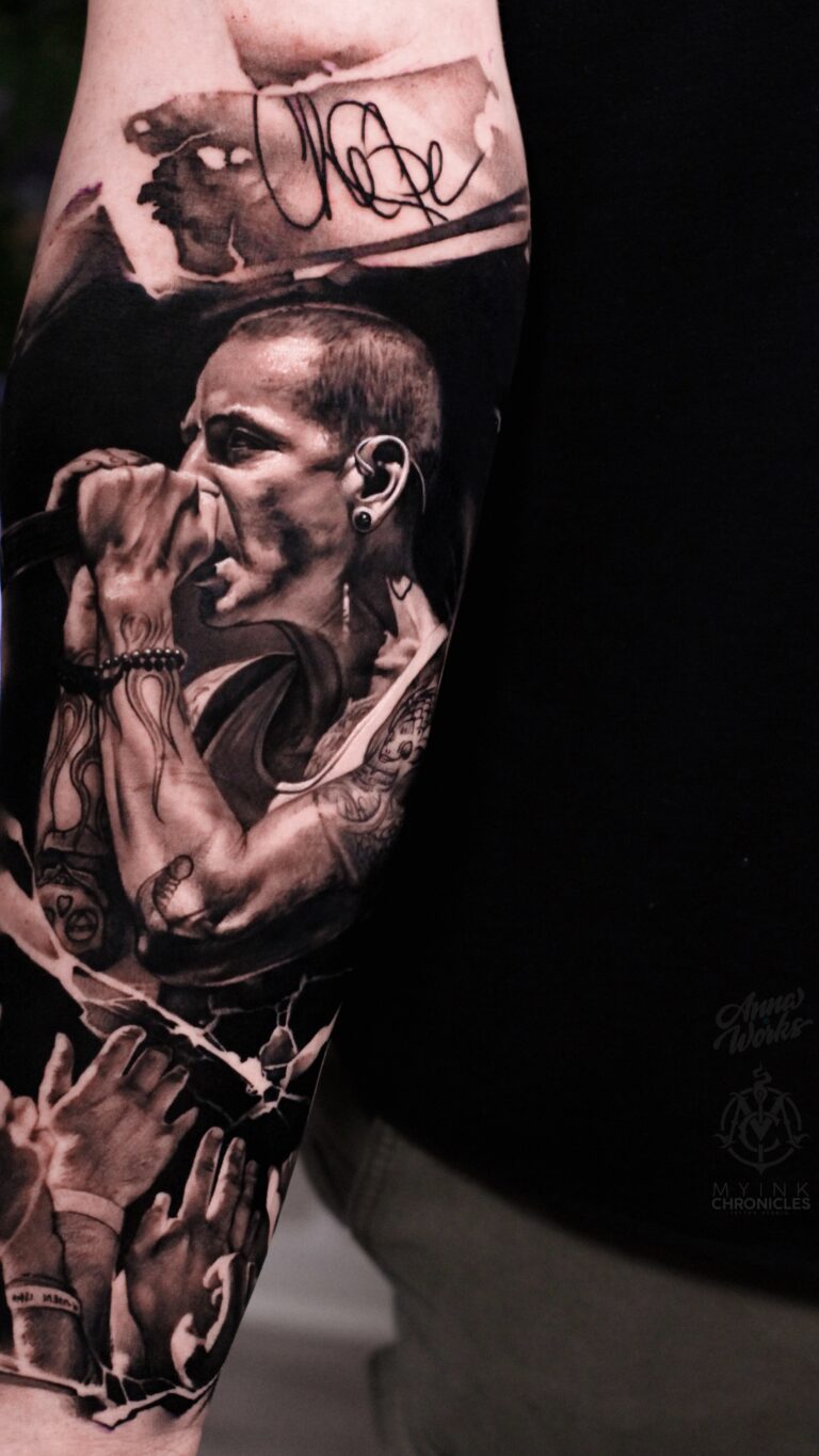 Чёрно-серый реализм Tattoo - Работа 26