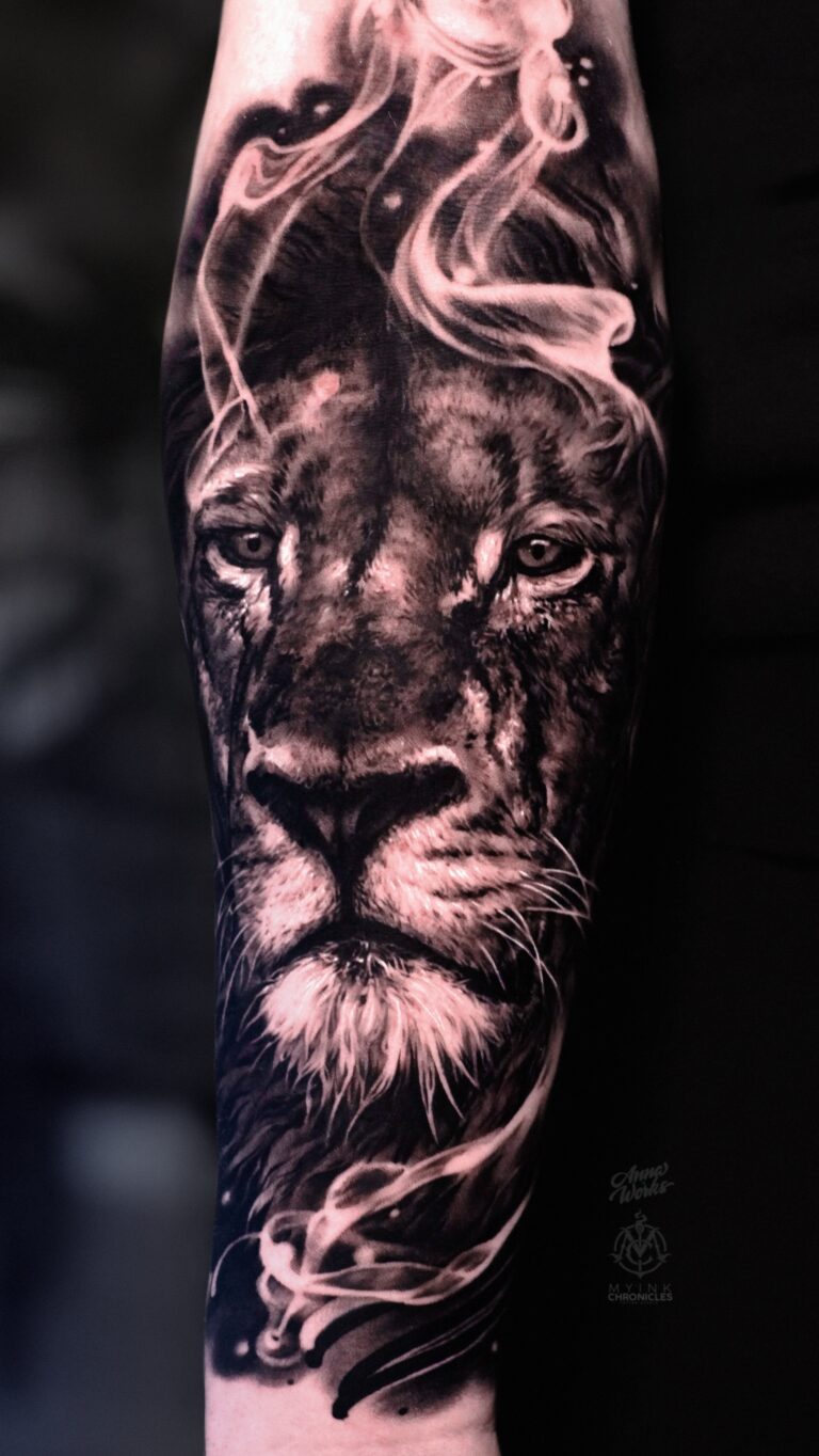 Чёрно-серый реализм Tattoo - Работа 25