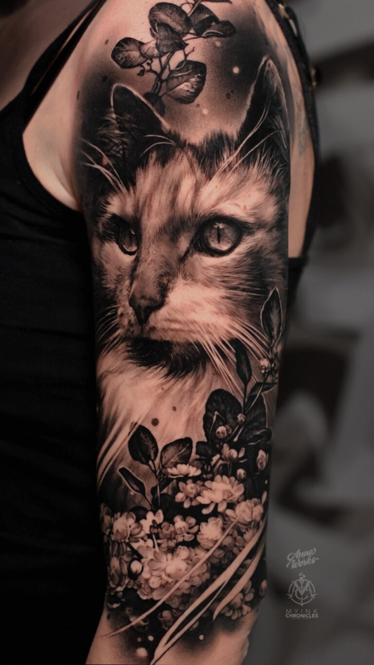 Чёрно-серый реализм Tattoo - Работа 22
