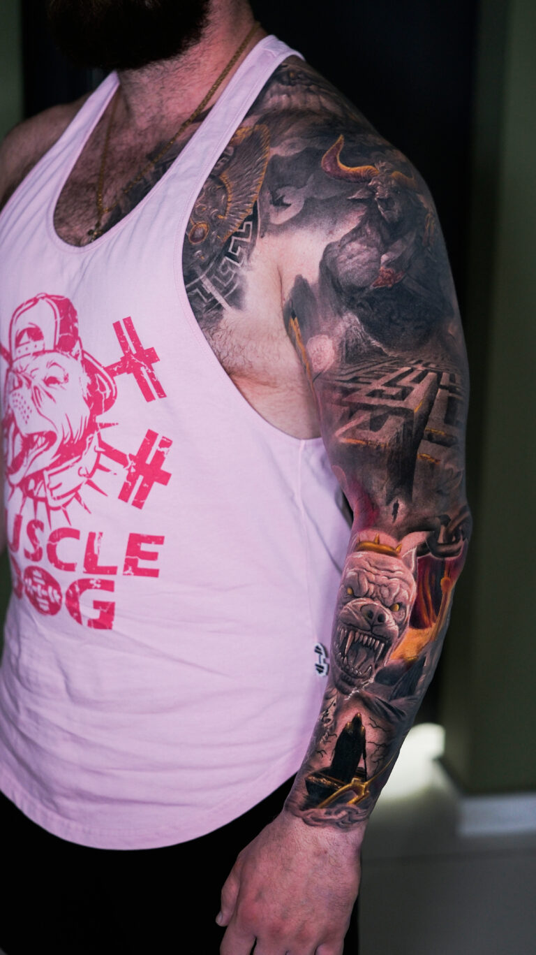 Чёрно-серый реализм Tattoo - Работа 19