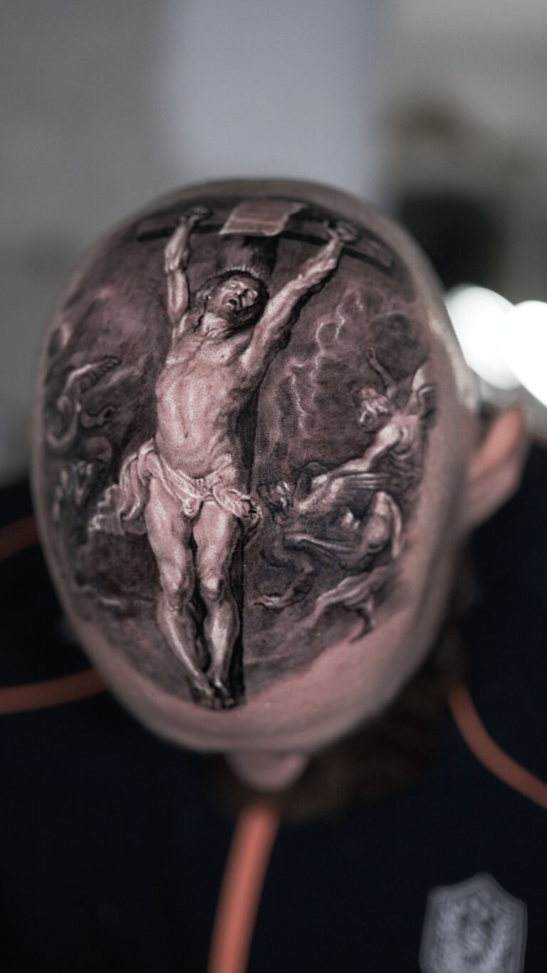 Чёрно-серый реализм Tattoo - Работа 17