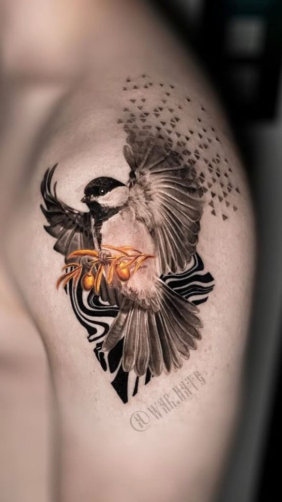 Чёрно-серый реализм Tattoo - Работа 6
