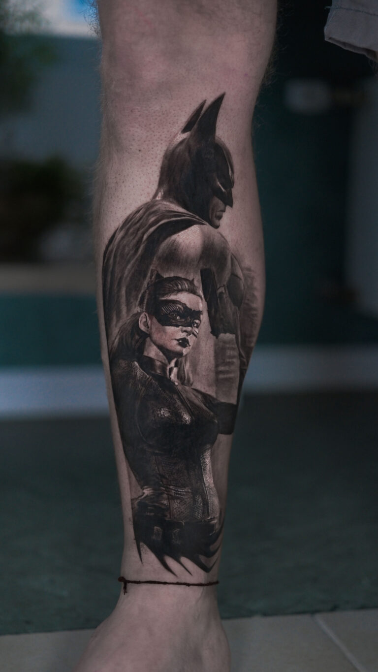 Чёрно-серый реализм Tattoo - Работа 5