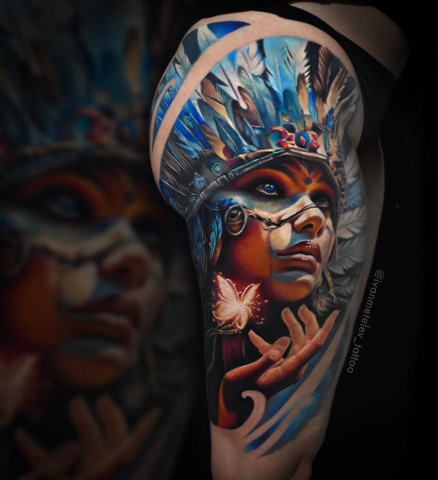 Цветной реализм Tattoo - Работа 33