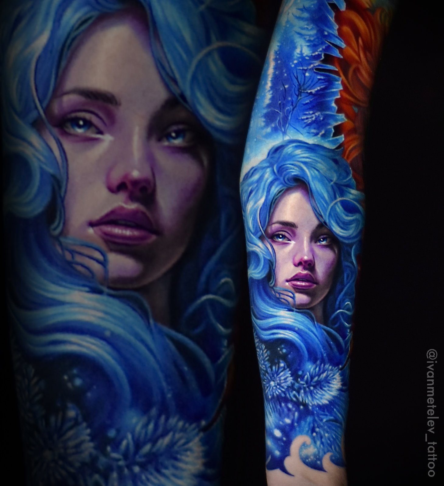Цветной реализм Tattoo - Работа 35