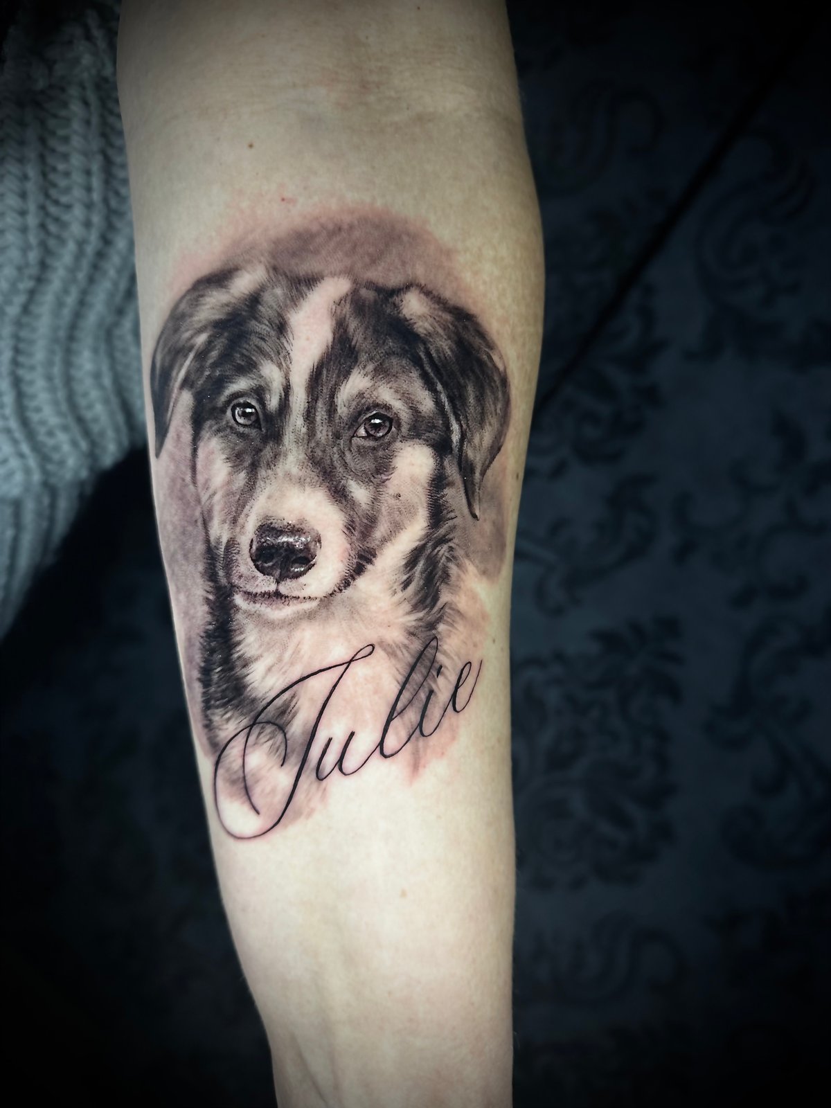 Чёрно-серый реализм Tattoo - Работа 81