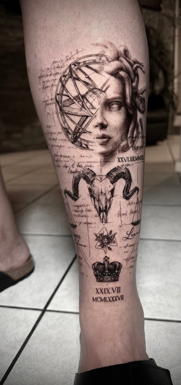 Grafik Sketch Tattoo - Arbeit 61
