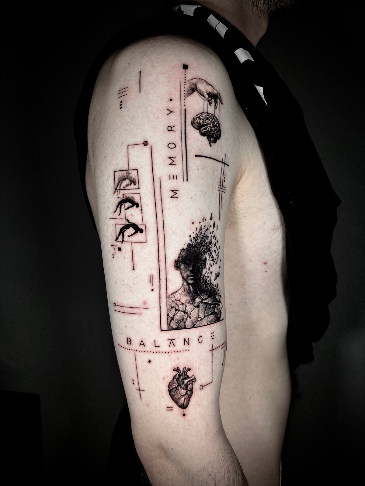 Grafik Sketch Tattoo - Arbeit 62