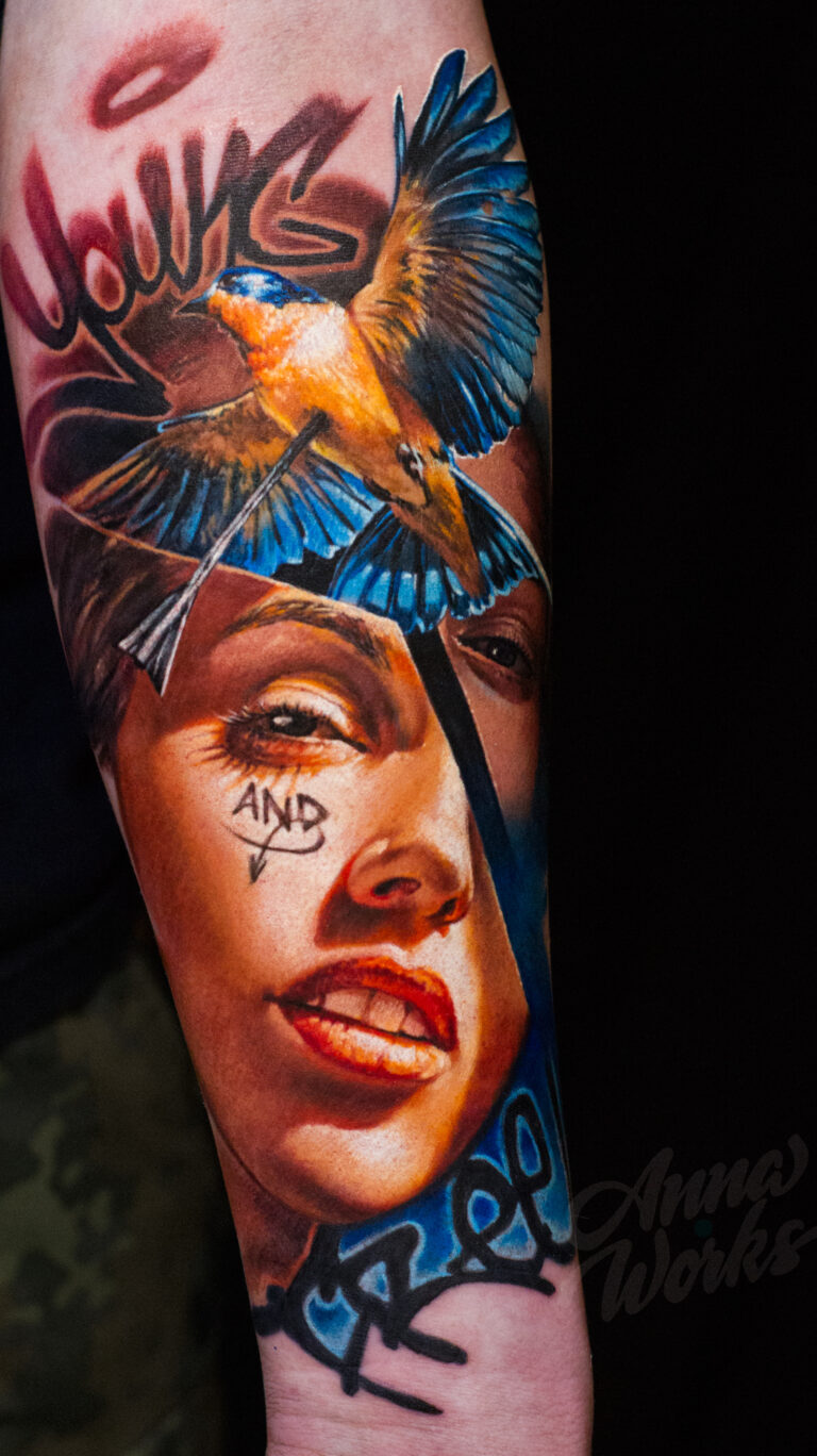 Цветной реализм Tattoo - Работа 1