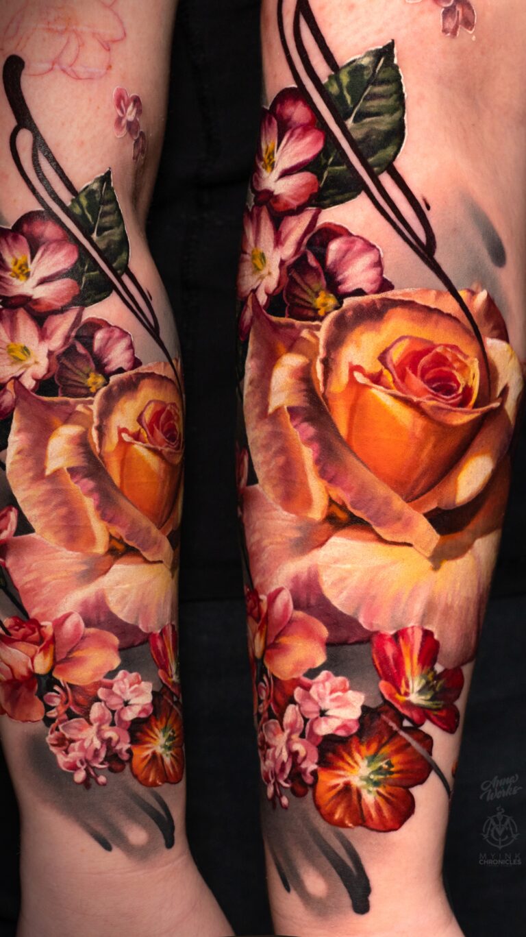 Цветной реализм Tattoo - Работа 3