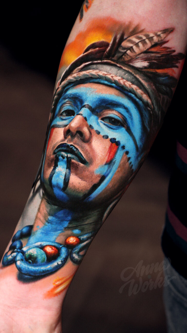 Цветной реализм Tattoo - Работа 12