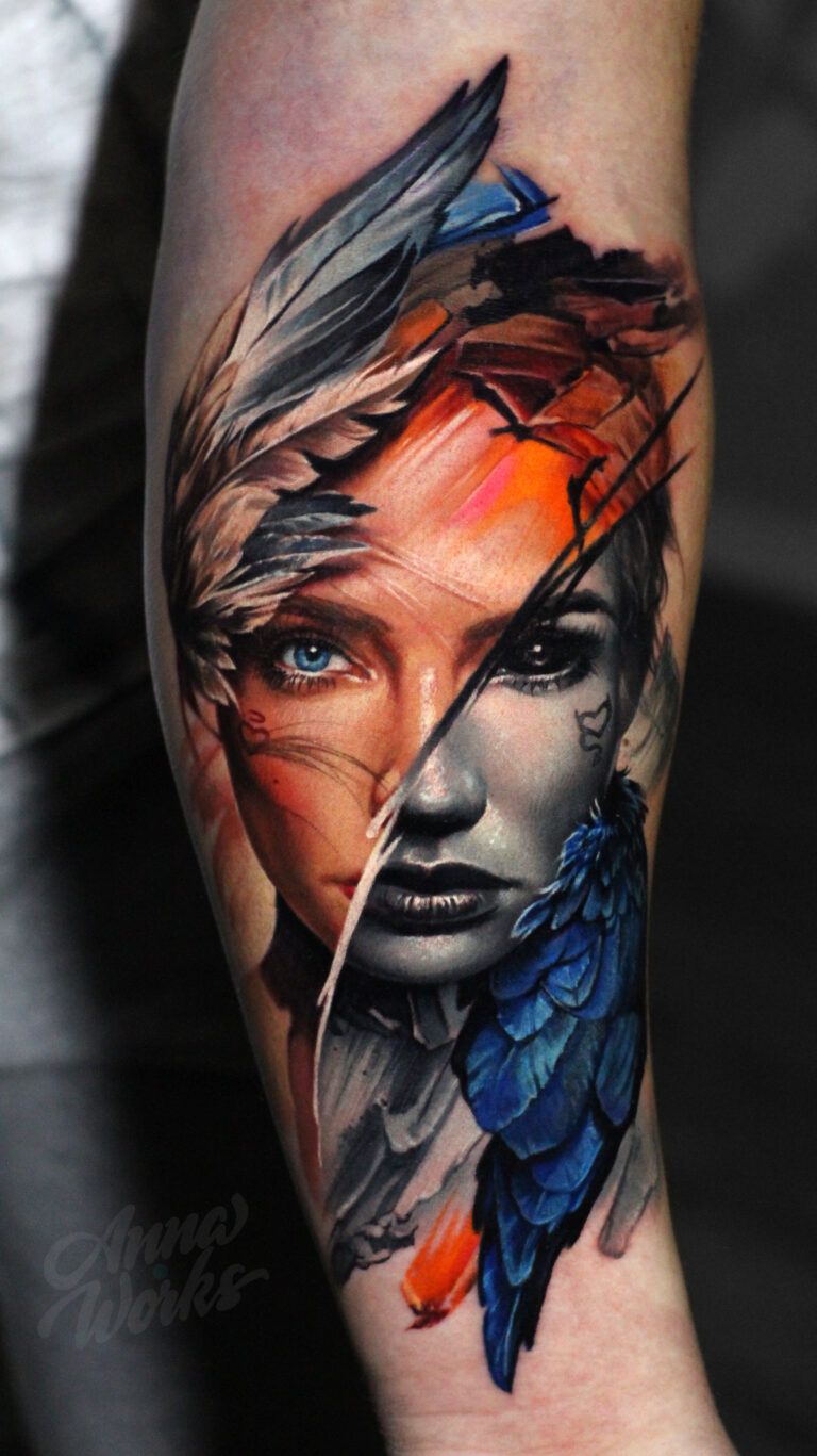 Цветной реализм Tattoo - Работа 13