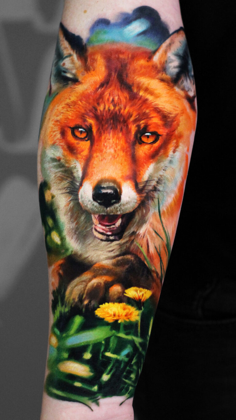 Цветной реализм Tattoo - Работа 14