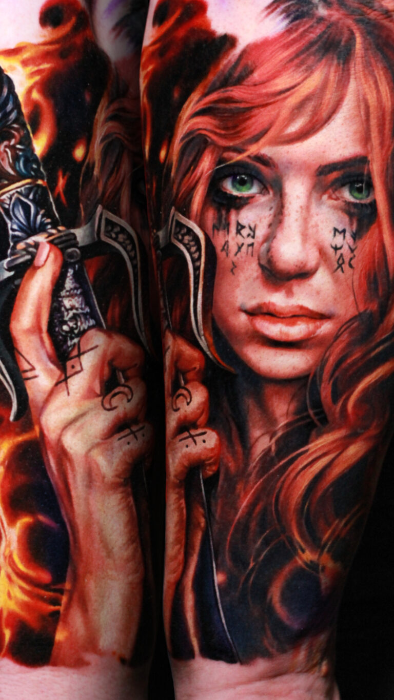 Цветной реализм Tattoo - Работа 15