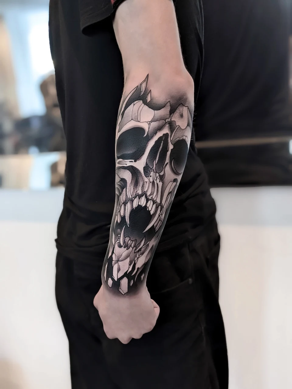 Чёрно-серый реализм Tattoo - Работа 87
