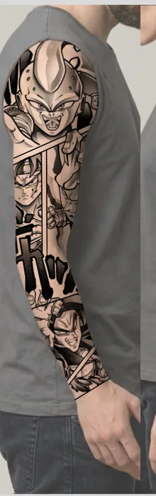 Anime-Sleeve mit mehreren Figuren