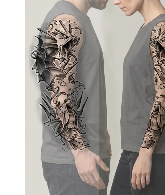 Dunkle Fantasy-Motive für den Arm